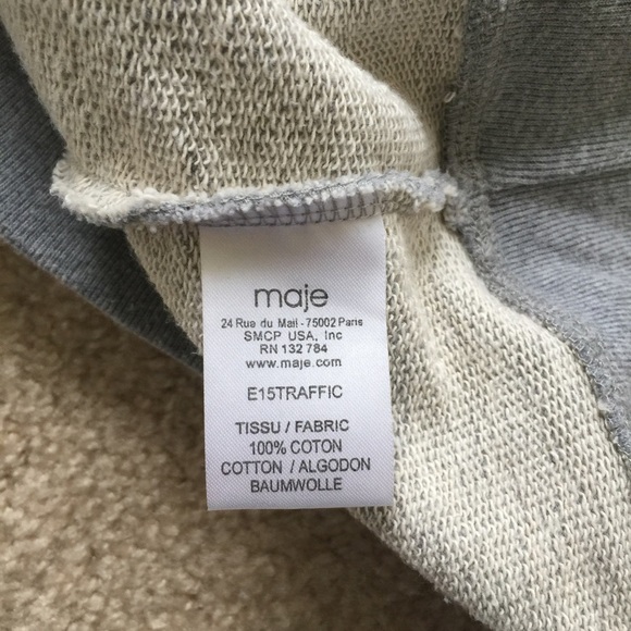 Maje traffic graphic sweatshirt xs/s - Picture 6 of 7